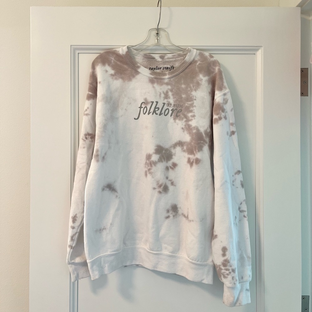 Taylor Swift Rare Folklore Crewneck Tie Dye